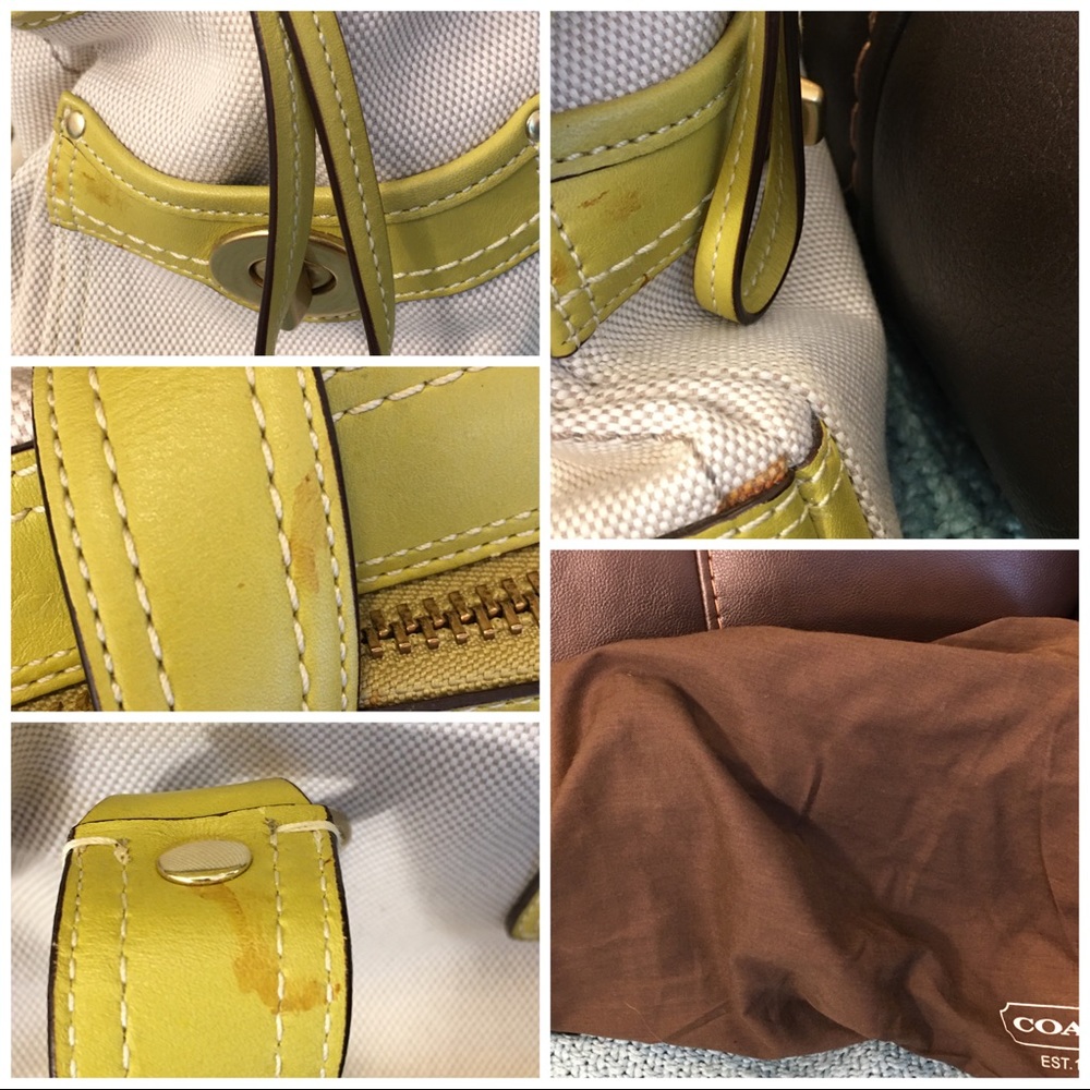 Coach Legacy leather and canvas satchel - Picture 6 of 6